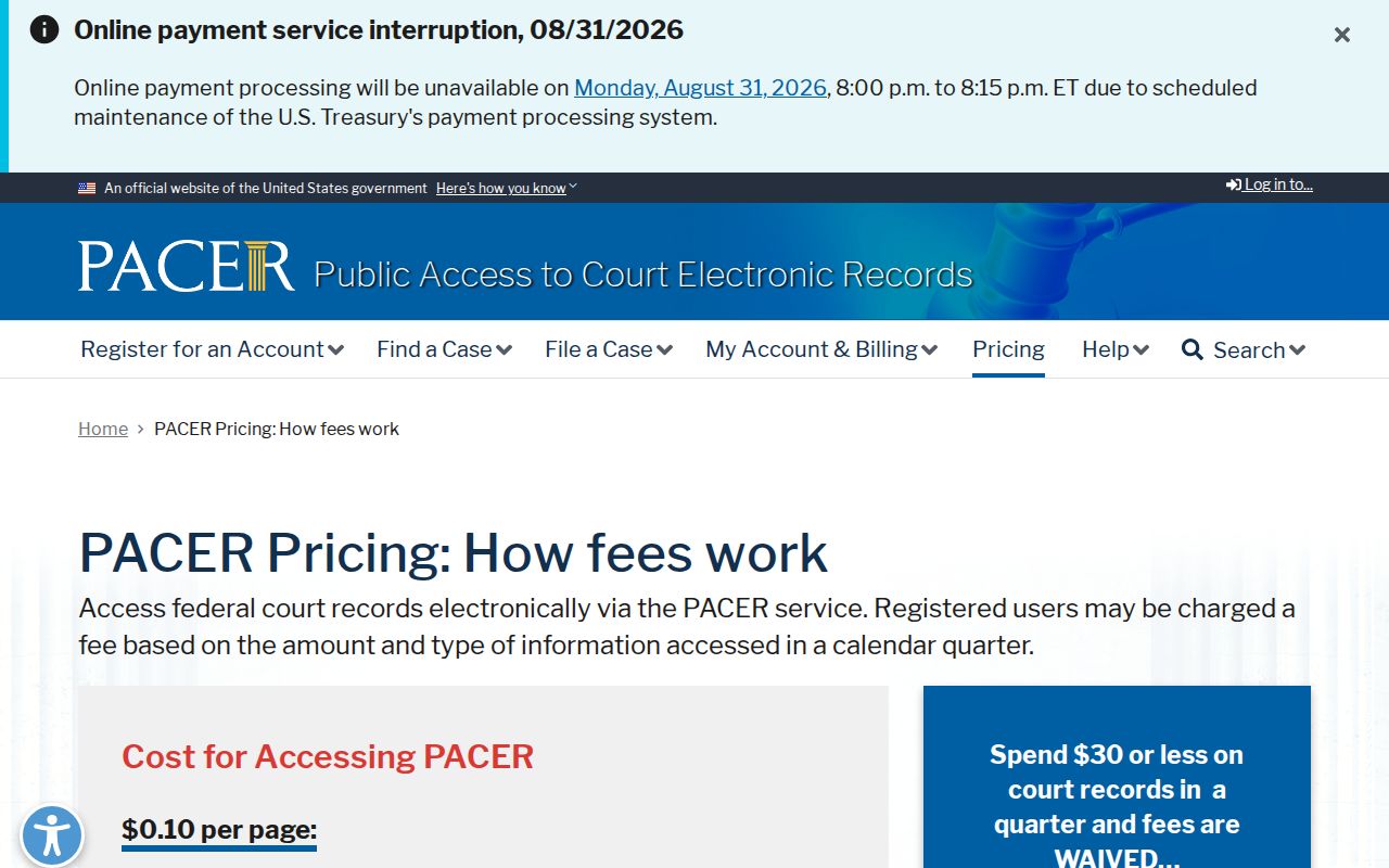 Storden court docket federal PACER comparison for separate federal records